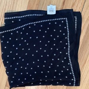 Navy Blue Madewell silk scarf